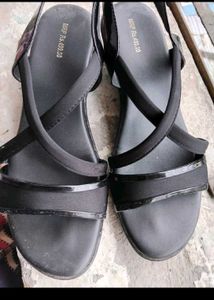 2 Black Strappy Heels