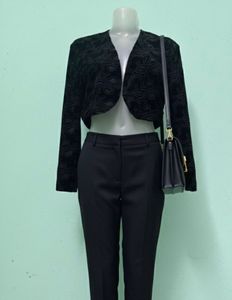 Velvet Cropped Bolero 🖤