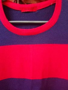 Red And Blue Checked Sweater