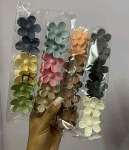 Floral Clips Set Of 6