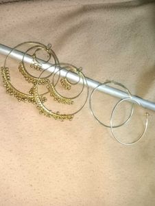 Combo Of Hoop Earring Bundle