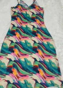 Abstract slip Dress