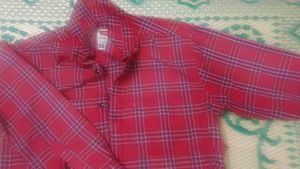 Levi's Red Plaid Button-Down Shirt