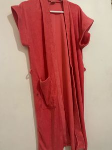 Coral Terry Robe