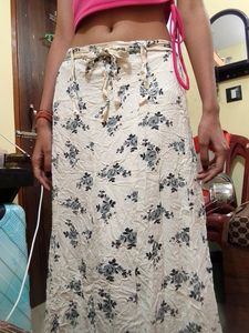 Floral Long Skirt