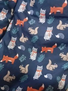 Cute Printed Dungree For Infant