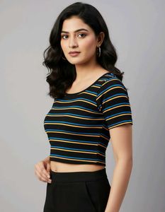 Striped Crop Top