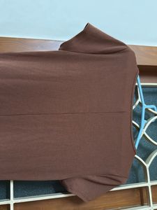 Brown Midi T-Shirt Dress