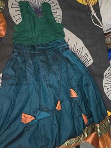 Ready Made Silk Lehenga Choli For Girls