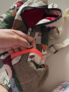 Owl Print Tapestry Backpack