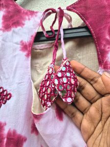 ✨ Pink &amp; Wine Hand-Dyed Tunic✨