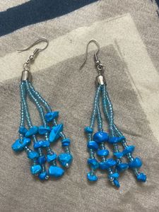 Blue Chip &amp; Murano Glass Jewelry Set