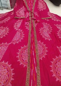 Two layer style anarkali kurti Set In 2 Colour