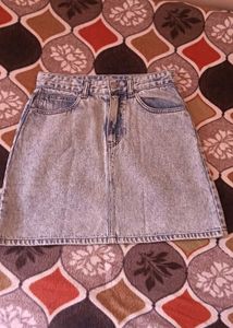 Denim Mini Skirt