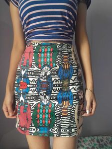Sequence Printed Skirt