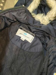 Women Blue Fur Hoody Winter Special Jacket Korean
