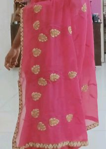 Trendy Beautiful Embroidery Work Sarees