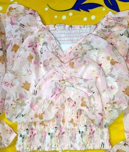Floral Sheer Top