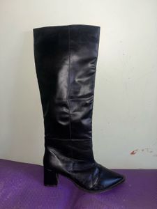 premium leather knee Length boots