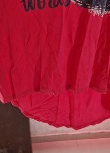 A Round Nack Rose Coloured Tshirt