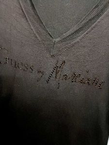 Dark Brown V Neck Sweater