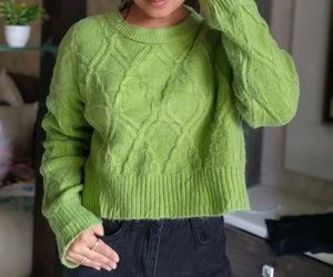 Green Knit Sweater