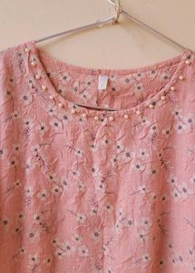 Floral Top - Crushed Material