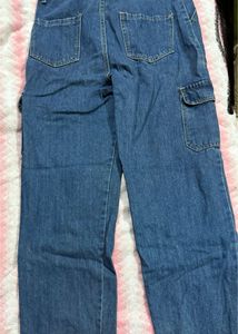 Denim Cargo Pants