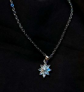 Sparkling Crystal Flower Necklace