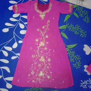 Pink Embellished Salwar Kameez Suit