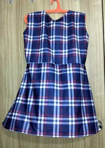 Blue Plaid Dress