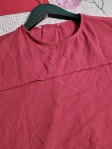 Plus Size Red Color Top#STUDIO