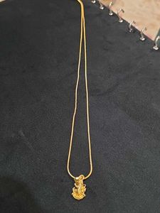 2K Gold Polish Spiritual Chain With Ganesha Locket