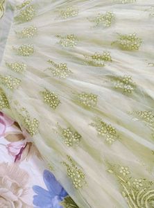 Partywear Net Embroidered Heavy Cancan Gown