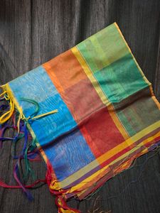 Multicolor Printed Suit With Colorful Chunni