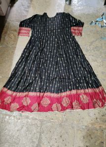 Elegant Black Printed Kurta