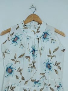 Fam Glam White with Floral Print  Jumpsuits(Women&#39;s)