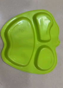 Green Apple Shaped Divided Plate