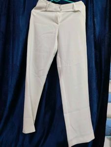 White Wide Leg Trousers