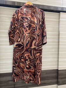 Abstract Print Shirt Dress