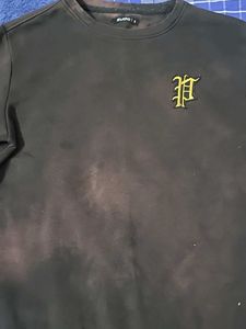 Black Casual Streat Wear Sweatshirt
