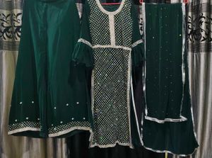 Hand Work Palazzo Kurti Dupptta (Offer Price)