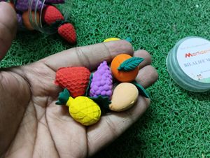Fruit and Turtle Eraser Collection