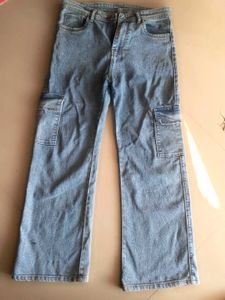 Women Cargo Jeans- New