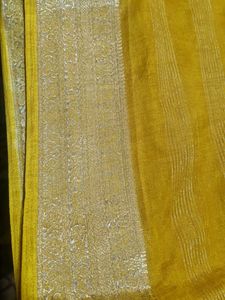 Elegant Yellow Floral Saree