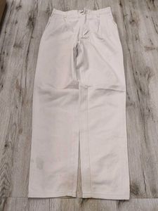 Sc8831 Hoffmen White Cotton Pant Waist 28