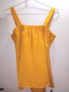 Chic Yellow Crop Top