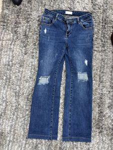 Rugged Korean Jeans For 28 Waist, stretch Fabric