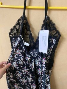 Floral Lace Silk Cami