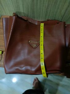 Guess Brown Perforated Tote Bag